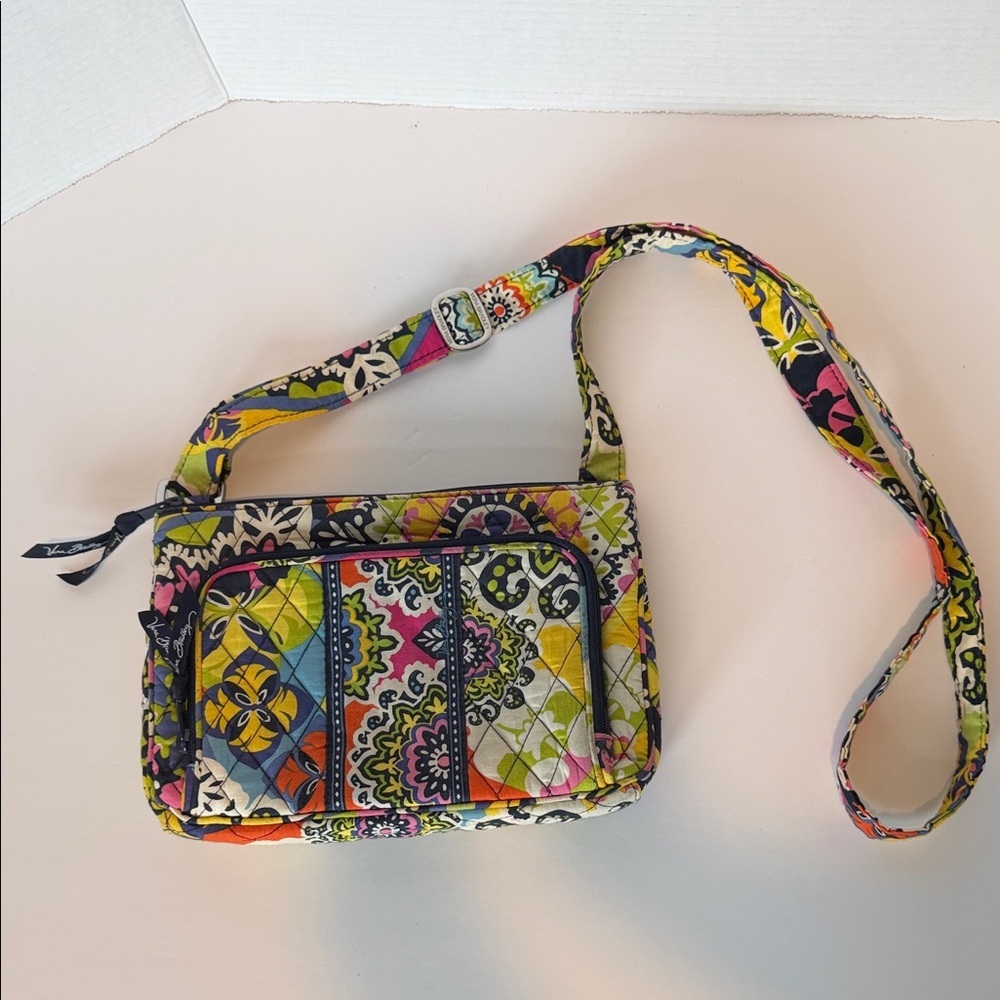 Vintage Vera Bradley "Tuttu Frutti" Little Hipster Crossbody Bag Quilted EUC